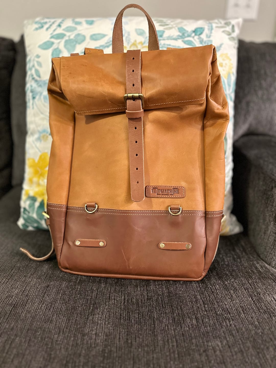 Customer photo review of backpack pannier - classic roll top