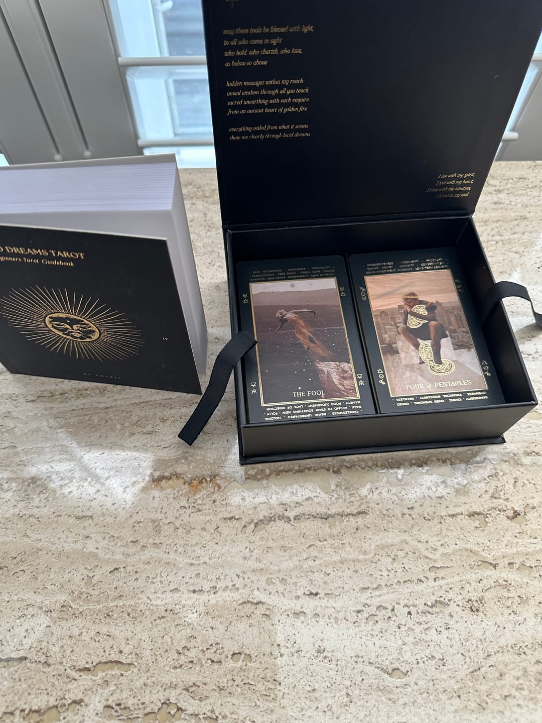 Customer photo review of Lucid Dreams Beginners Tarot • Black Eclipse {EDITION 4}