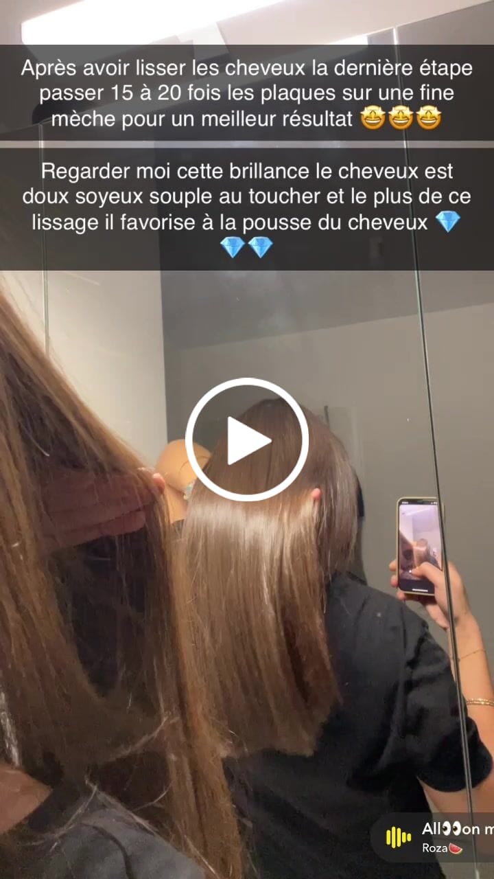Customer video review of Lissage Brésilien borabella Não Chore proteine de soie