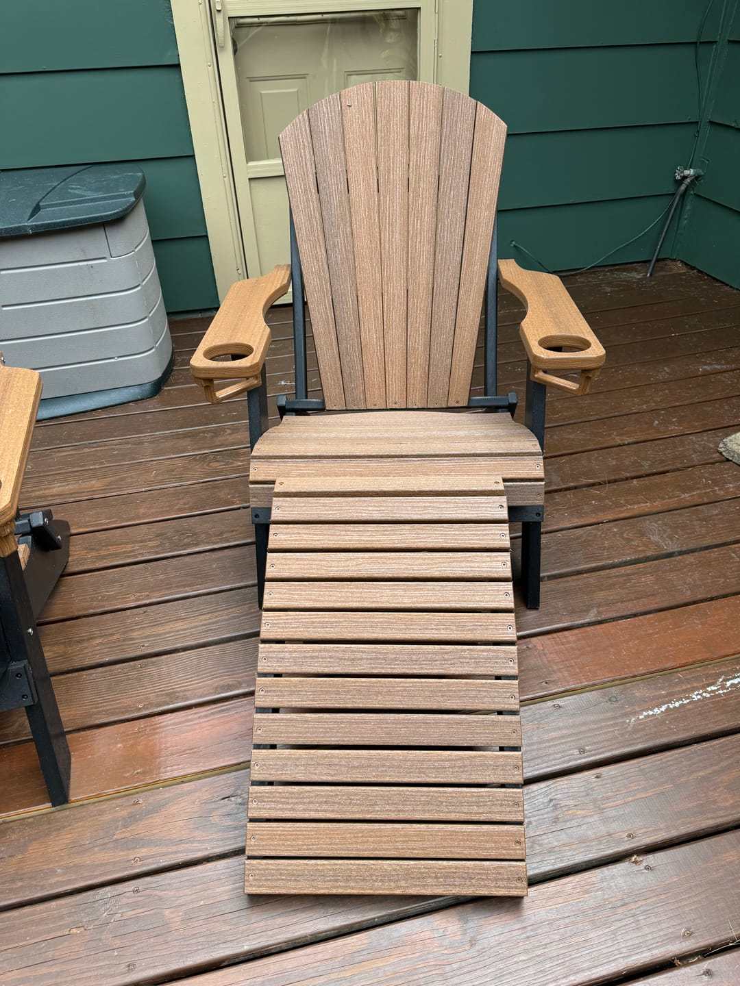 Customer photo review of DuraWeather Poly® Universal Folding Ottoman Footrest - Ships Fully Assembled
