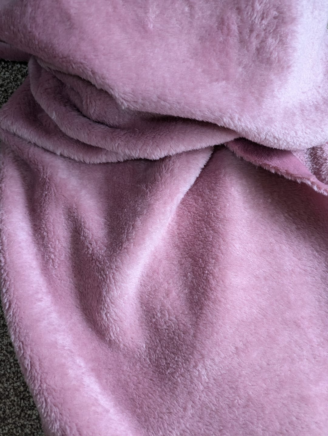 Customer photo review of Plain Cuddle Fleece Fabric