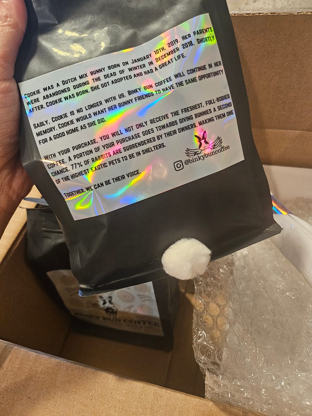 Customer photo review of Blueberry Cobbler (Bean)