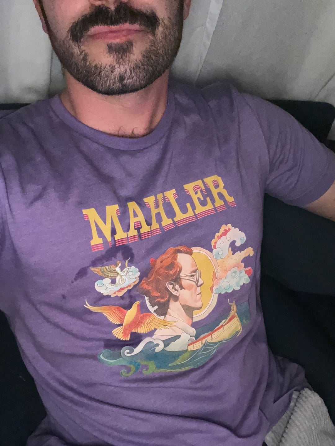 Customer photo review of Mahler: Illustrated T-Shirt