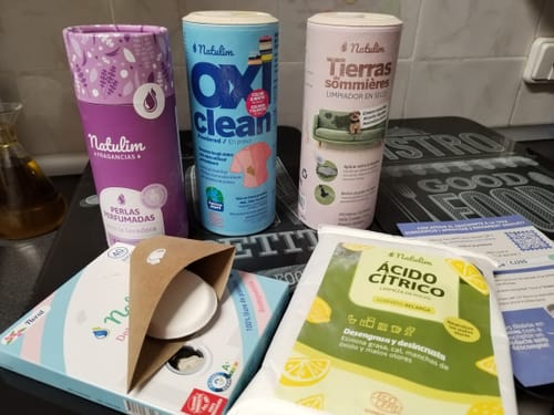Customer photo review of Eco-Tiras de Detergente 40 lavados Natulim