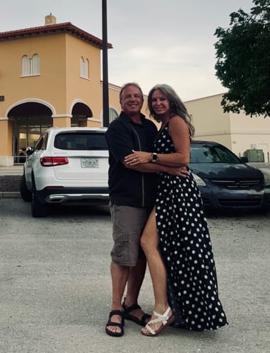 Customer photo review of Black Polka Maxi Dress