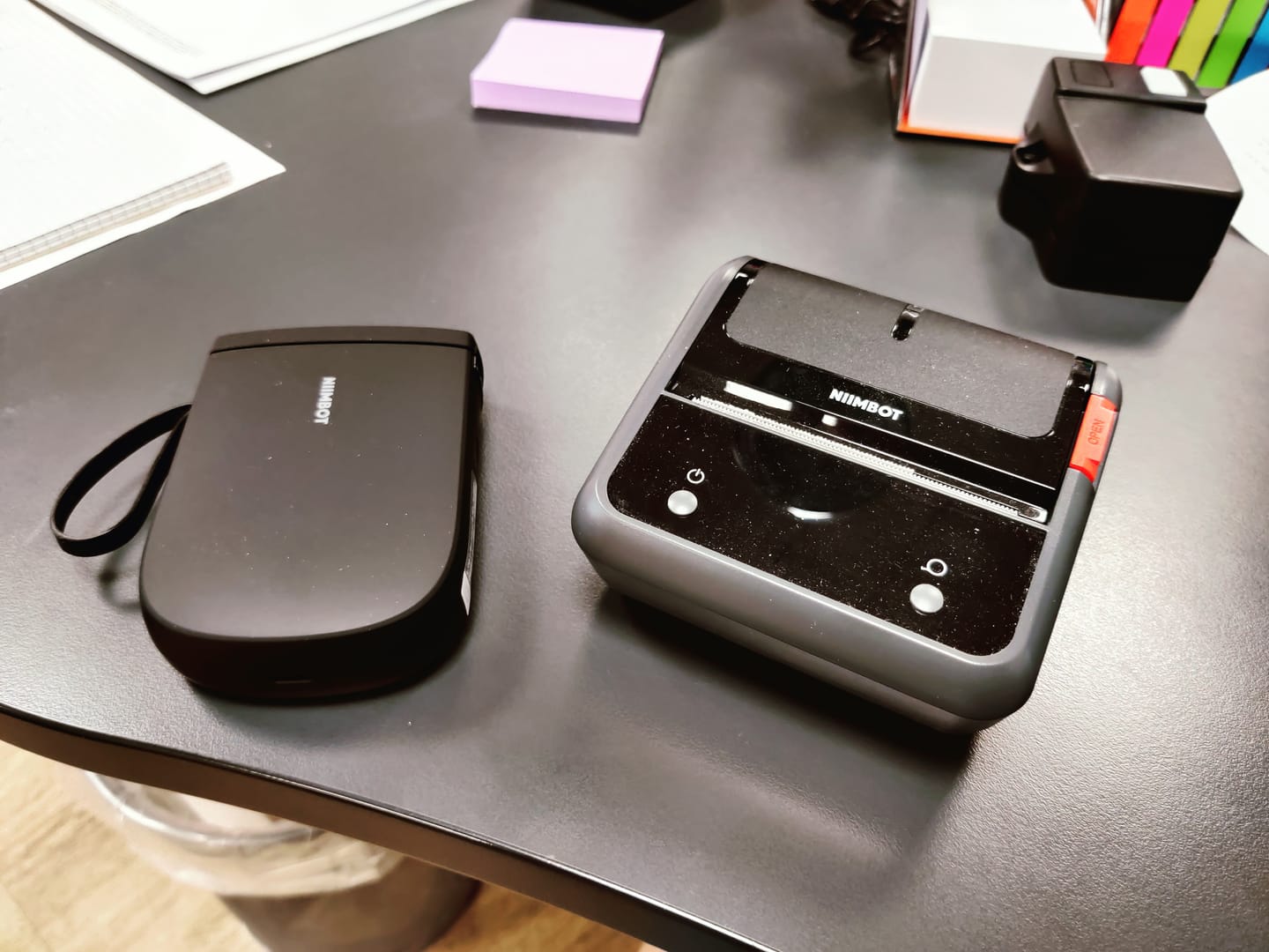 Customer photo review of B3S 3 Inch Label Printer with Tape - Streamline Your Labeling and Receipt Printing