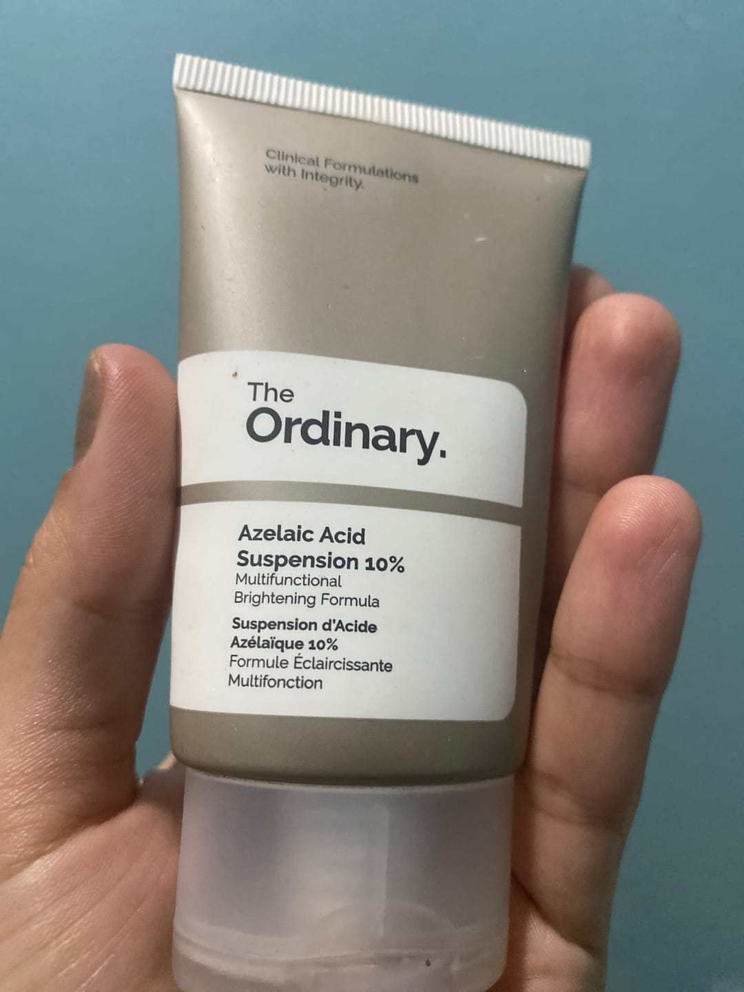 Customer photo review of Azelaic Acid 10% Suspension Brightening Cream