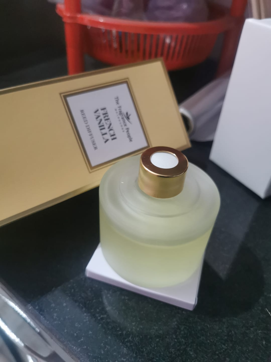 Customer photo review of Reed Diffuser Set French Vanilla