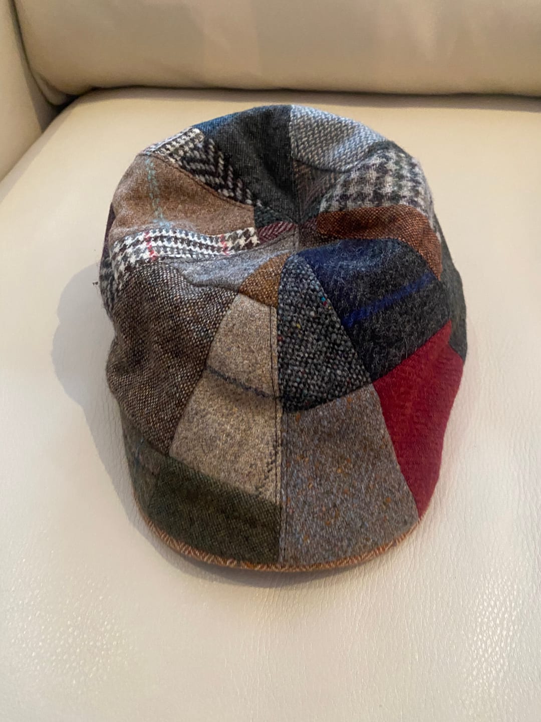 Customer photo review of Erin Cap Patchwork Tweed