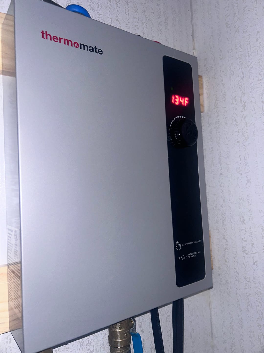 Customer photo review of Tankless Electric On Demand Instant Hot Water Heater - 240V | 11kW