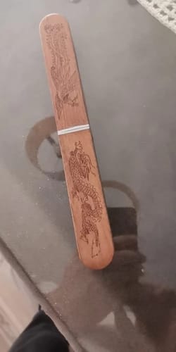 Customer photo review of Dual Samurai Chef Knife