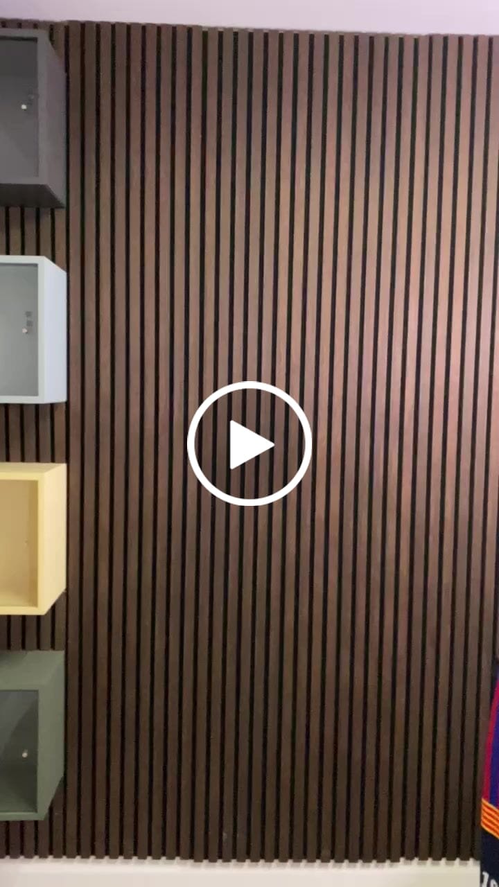 Customer video review of Wooden Wall Panel | Smoked Oak | Premium 3-sided Wood Veneer