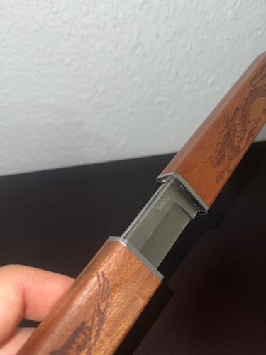 Customer photo review of Dual Samurai Chef Knife