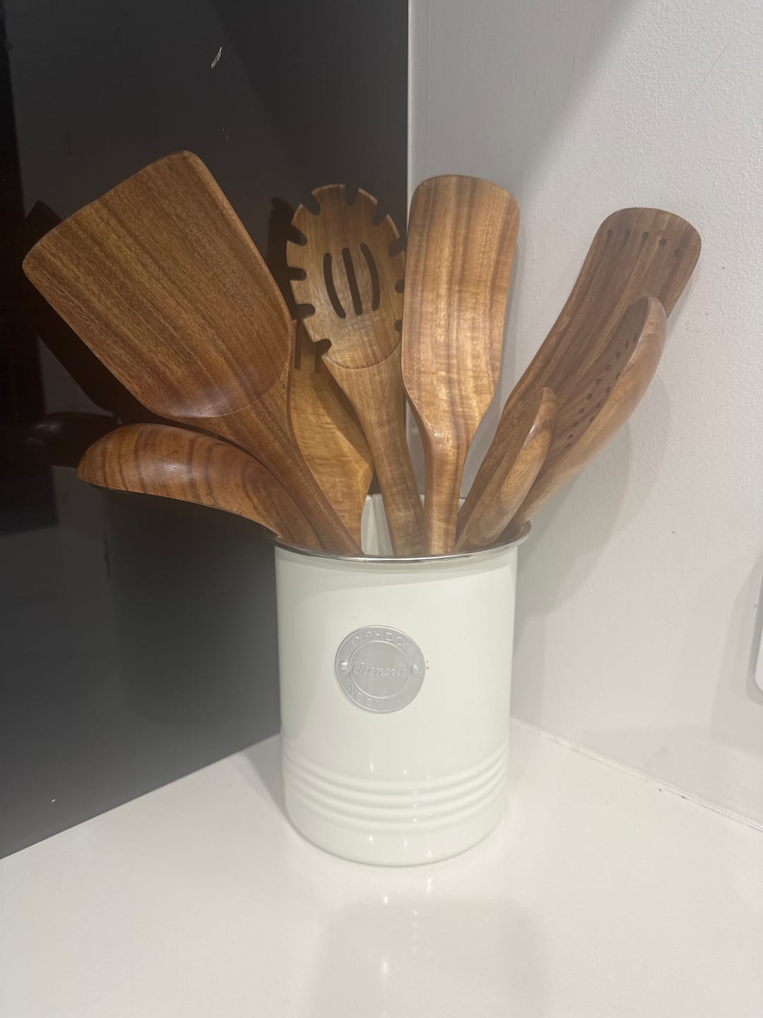 Customer photo review of 10 Piece Teak Wooden Utensil Set
