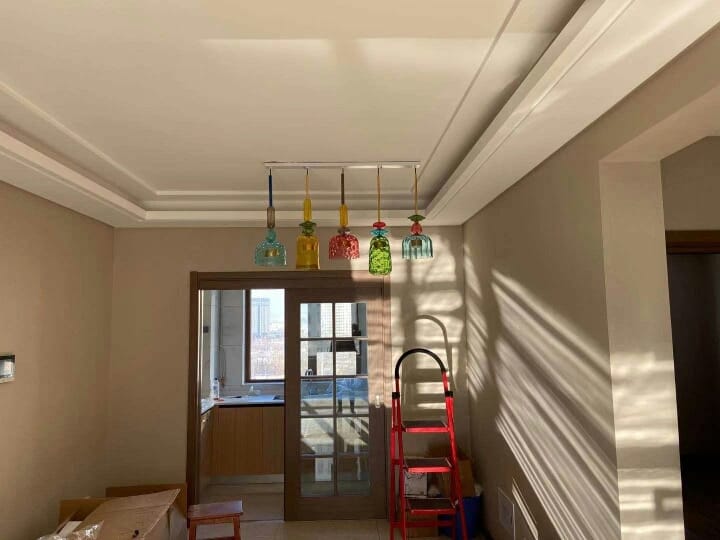 Customer photo review of Olivia Colorful Candy Pendant Light