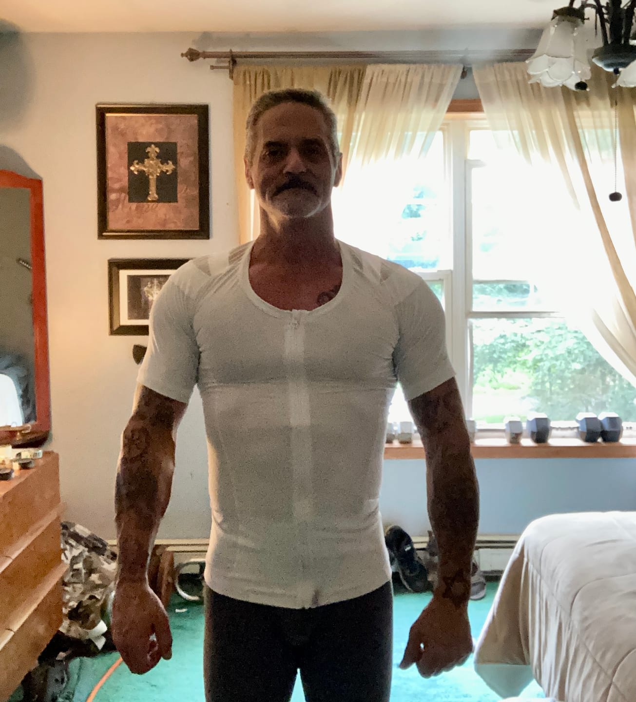 Customer photo review of Posture Shirt For Men - Zipper