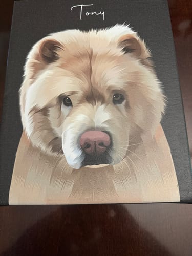 Customer photo review of Pet Art Canvas Wrap