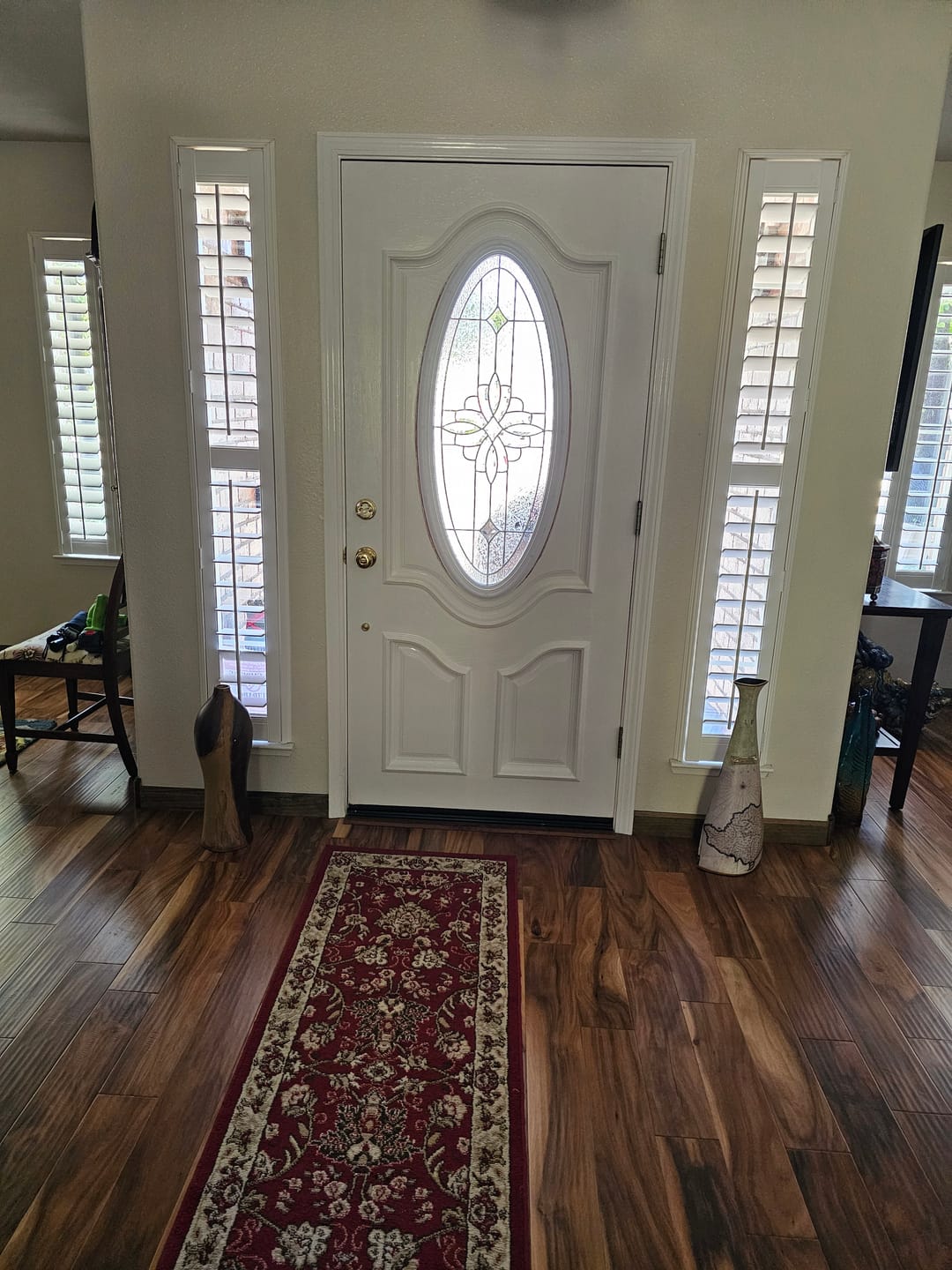 Customer photo review of Western Reflections Laurel Door Glass - 18" x 41.9" Frame Kit