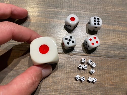 Customer photo review of X Dice by TCC Magic