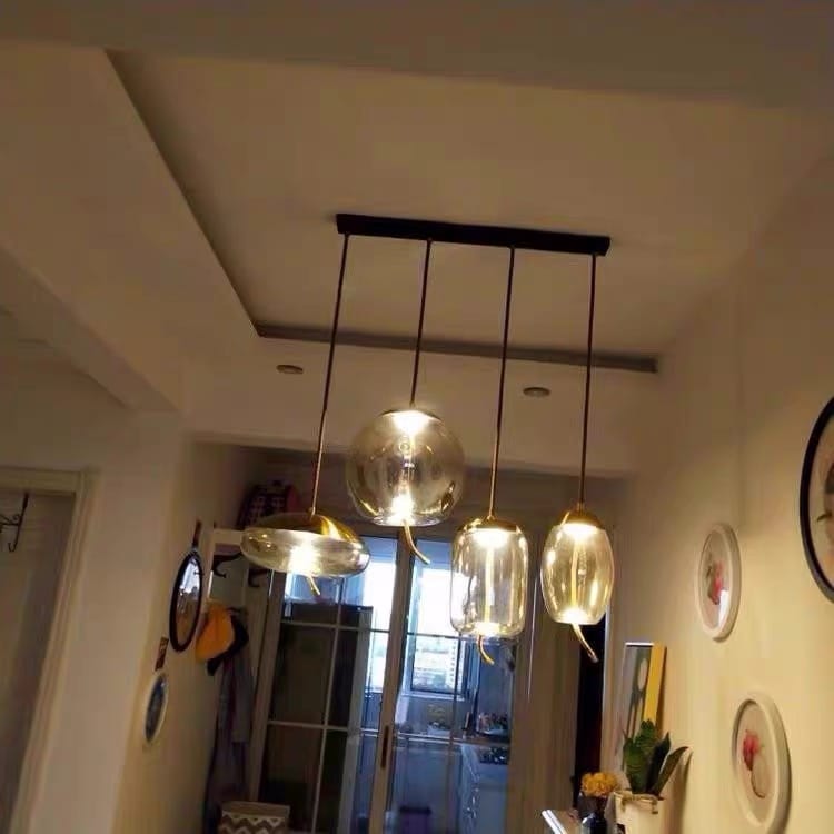 Customer photo review of Clara Glass LED Pendant Light