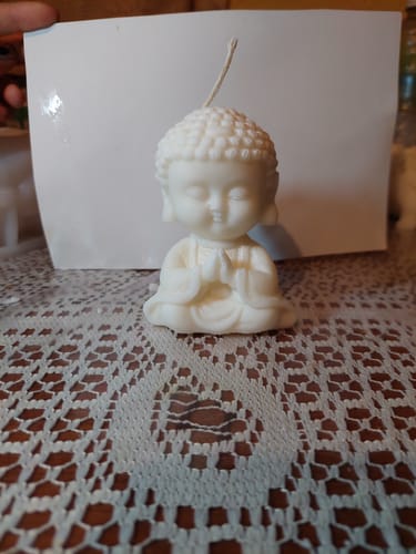 Customer photo review of Molde de Silicón para Vela de Mini Buda Meditando