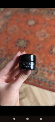 Customer photo review of Soft Goth | Parfum Balm Amber, Creamy Vanilla, & Patchouli ~ Gourmand