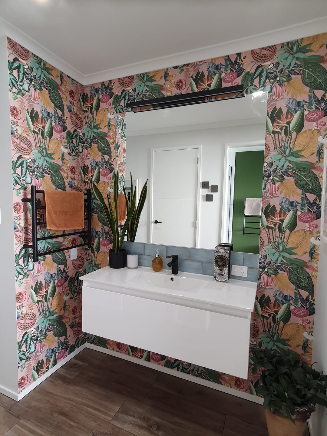 Customer photo review of Reverie Wonderland Wallpaper - Sage
