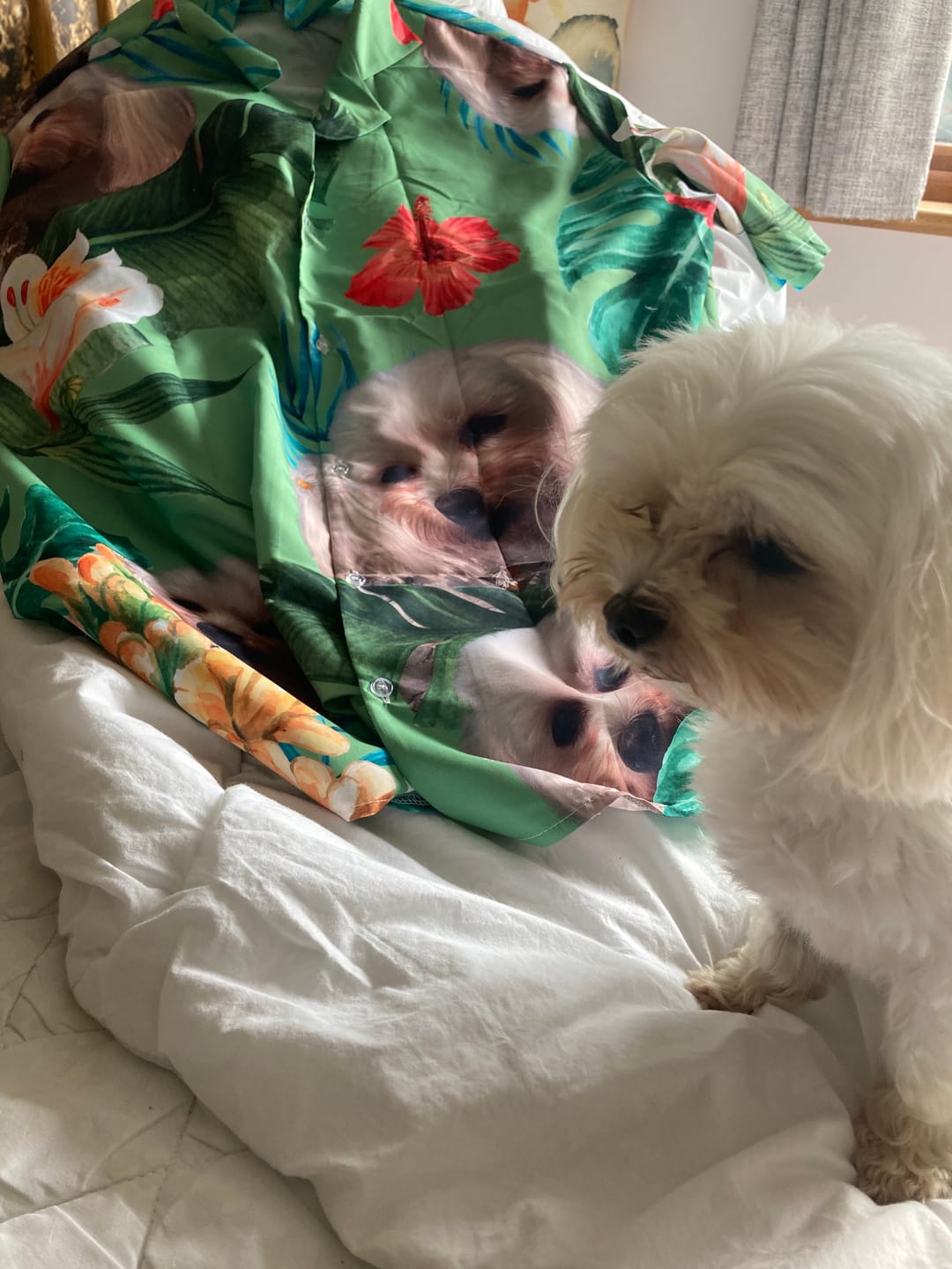 Customer photo review of Your photo - Personalised Hawaiian Shirt