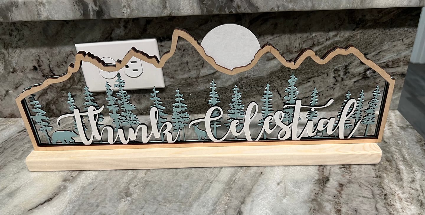 Customer photo review of Think Celestial Teton Mountains