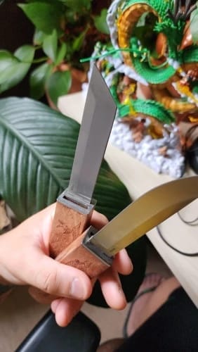 Customer photo review of Dual Samurai Chef Knife