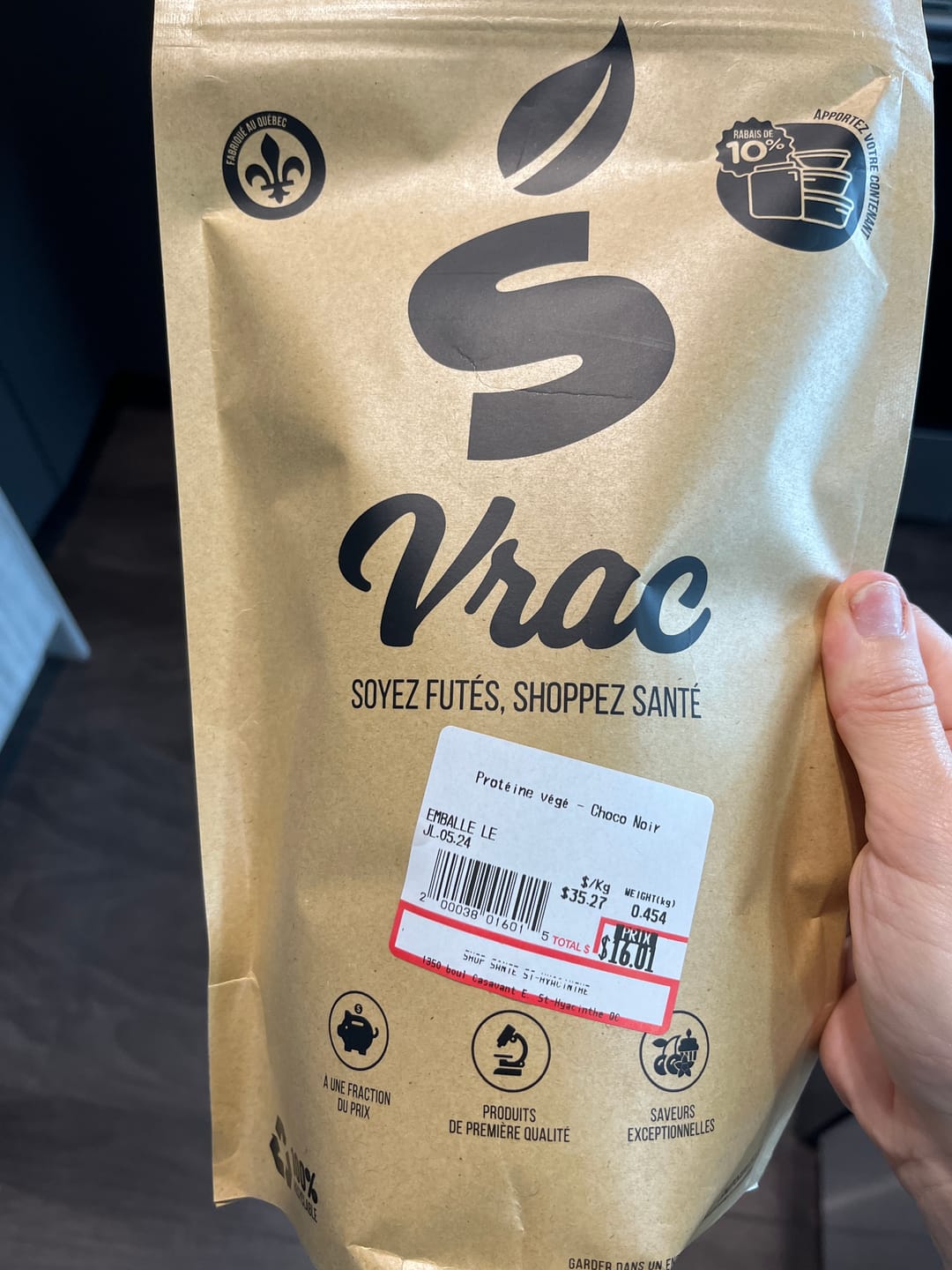 Customer photo review of VRAC - Protéine végétale (1lb)