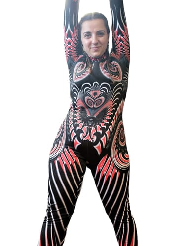 Customer photo review of Scarlet Hypnotica Costume