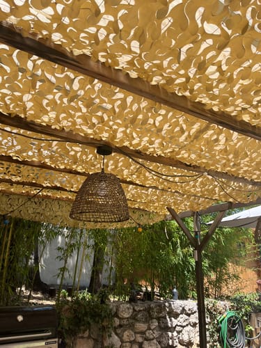 Customer photo review of Filet de camouflage renforcé sable