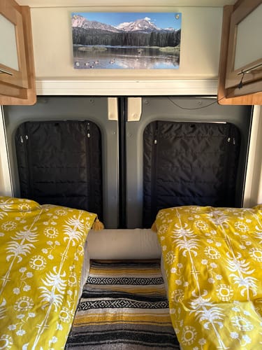 Customer photo review of Coachmen Beyond - Rear Door Shades (set)
