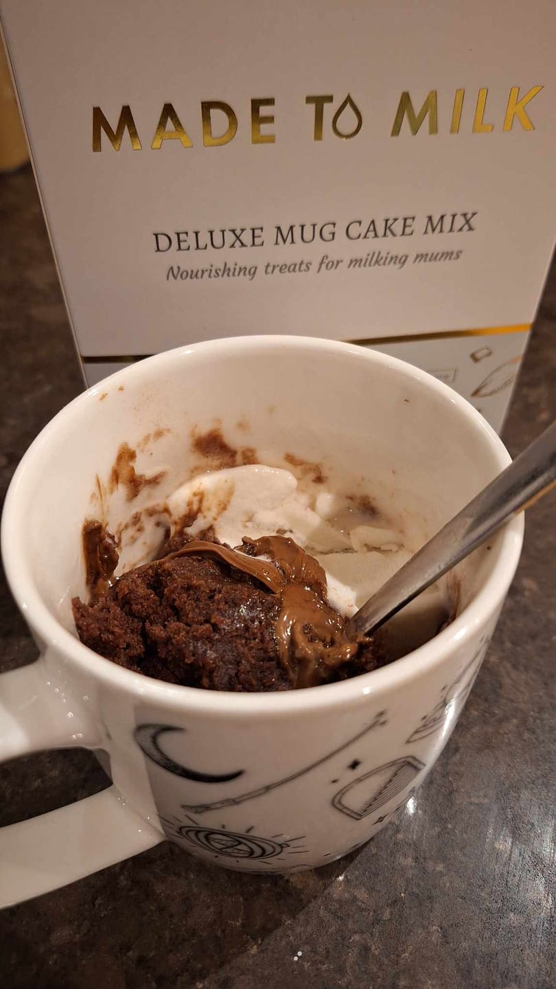 Customer photo review of Chocolate Mug Cake Mix - 5 SERVE PACK