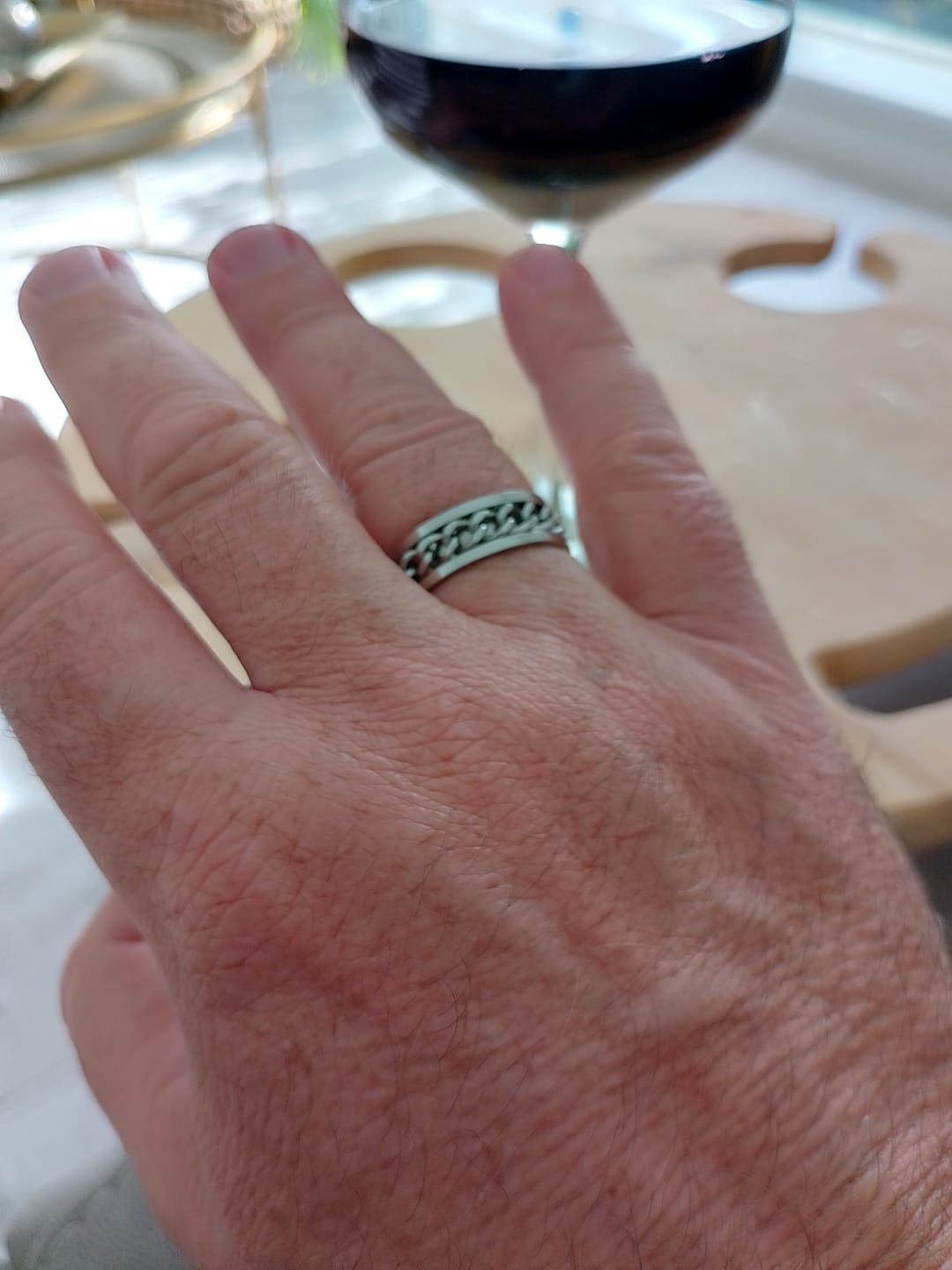 Customer photo review of THE CHAIN RING. - SILVER