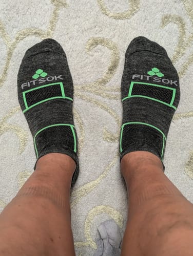 Customer photo review of ISW Isolwool No-Show (3 Pair Pack) Runner Socks