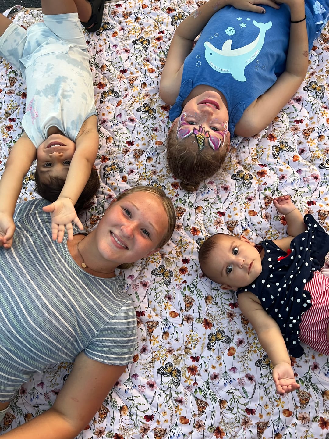 Customer photo review of Adventure Play Mat — Machine Washable Reversible Indoor/Outdoor Quilted Water Resistant Blanket