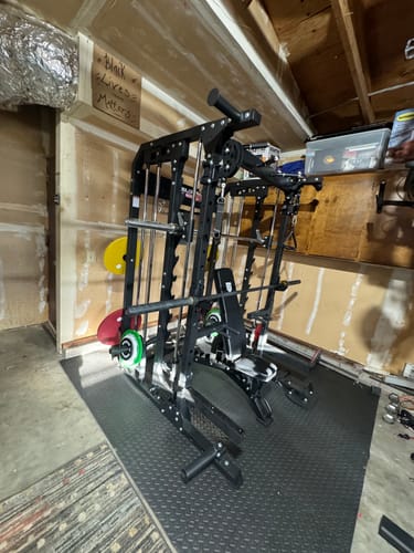 Customer photo review of Major Fitness B52 All-In-One Home Gym Smith Machine
