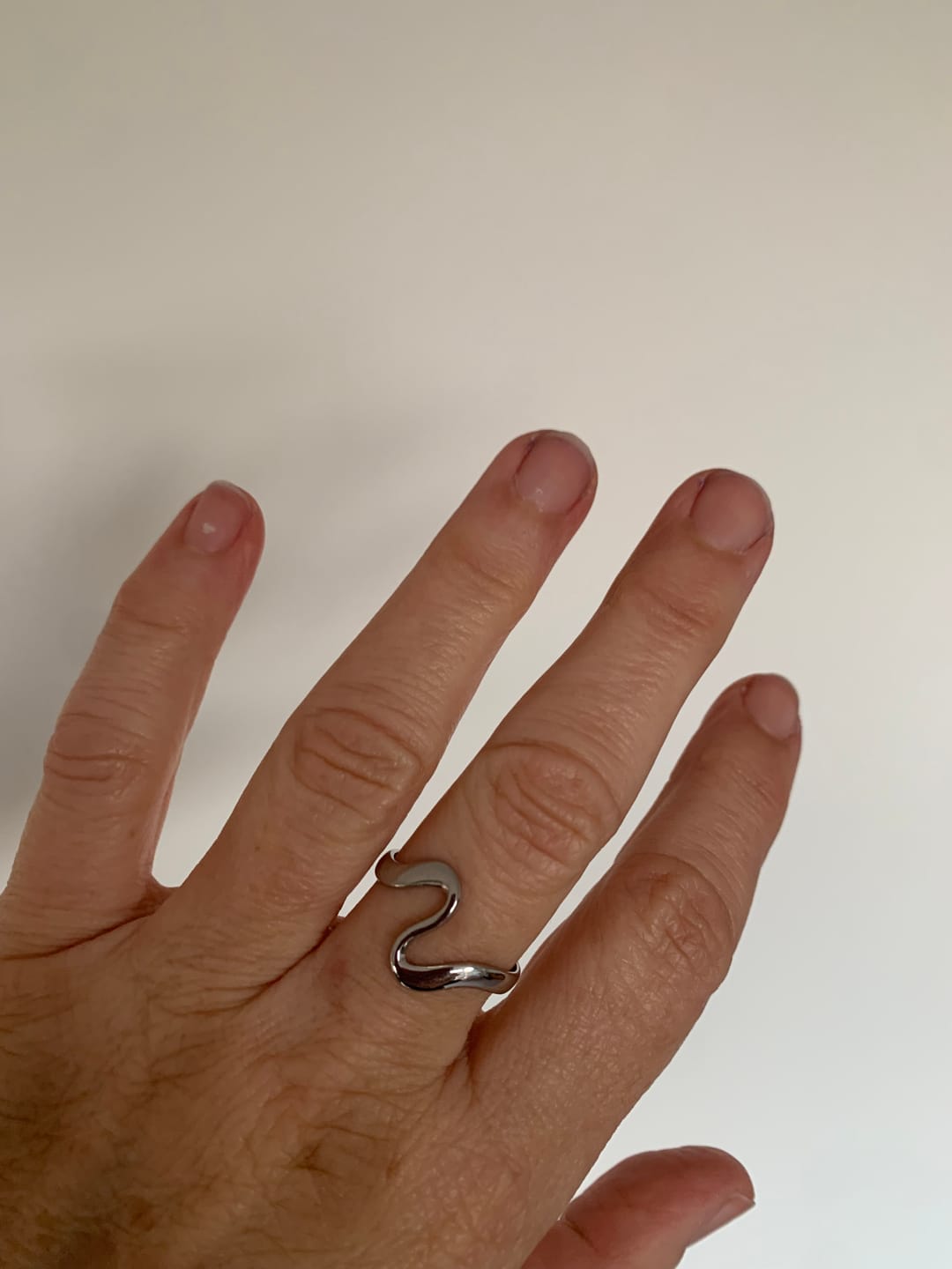 Customer photo review of Silver Wave Ring