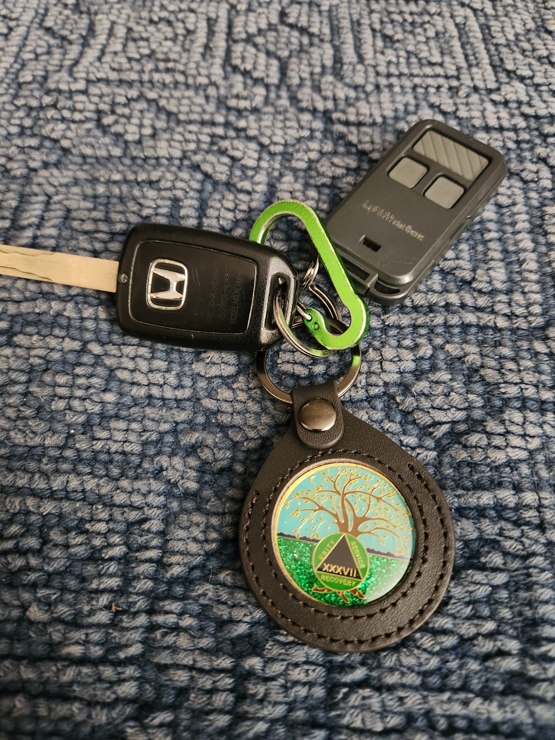 Customer photo review of 37 Year Tree of Life Specialty AA Recovery Medallion - Tri-Plated Thirty-Seven Year Chip/Coin