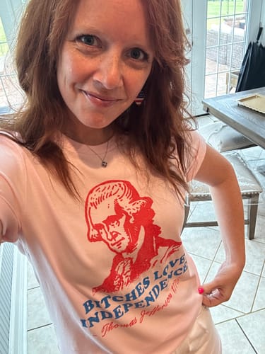 Customer photo review of Bitches Love Independence Tee