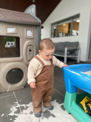 Customer photo review of Cord Overalls