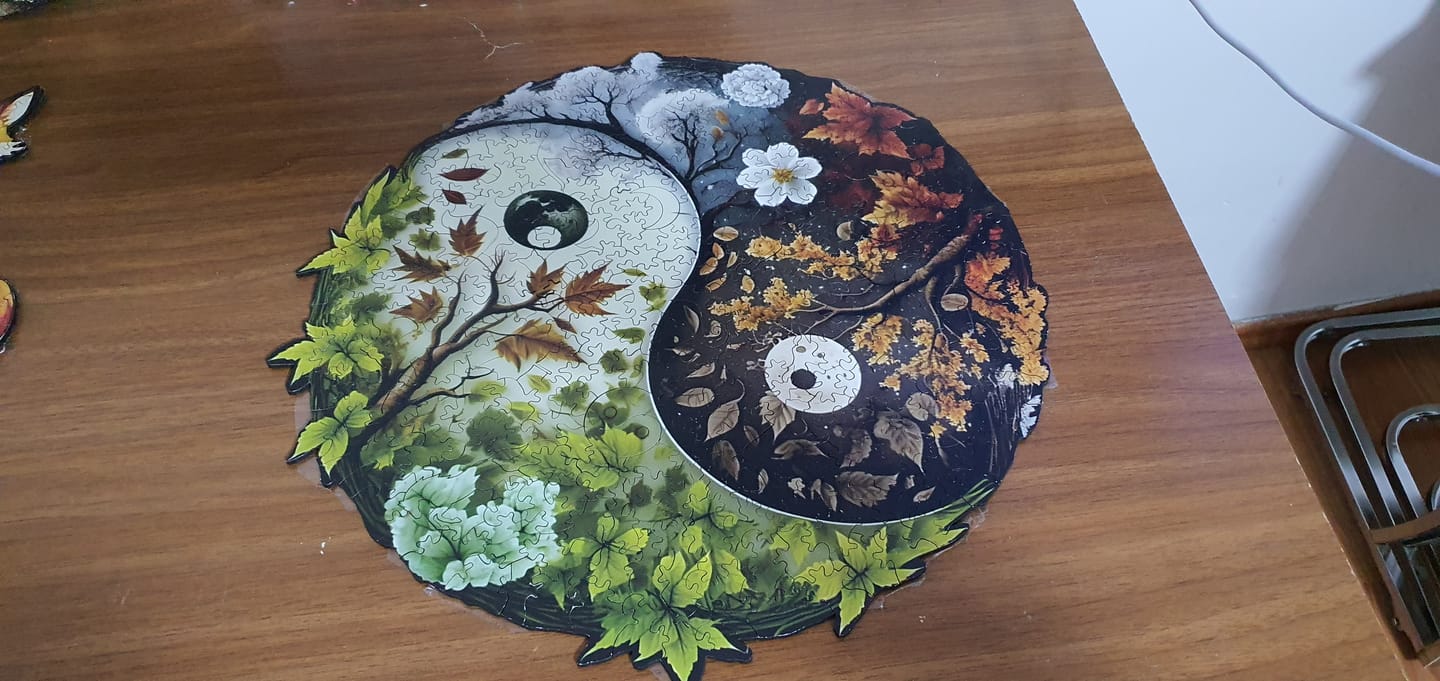 Customer photo review of 4 Season Yin Yang - Ahşap Puzzle