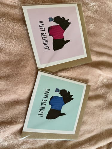Customer photo review of Scottish Terrier with Gift Birthday Card