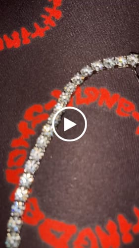 Customer video review of Moissanite Tennis Chain 14K Gold (ALL SIZES)