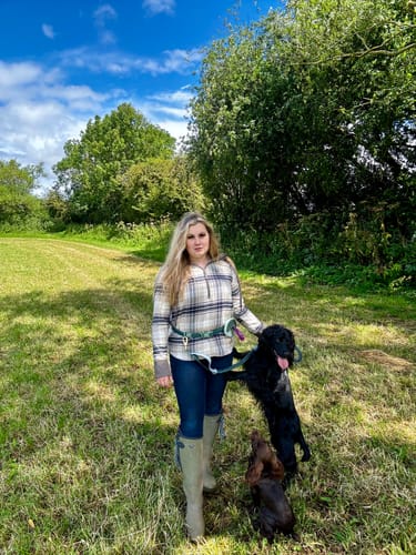 Customer photo review of Handsfree Lead - Walkies Ready® Forest Green