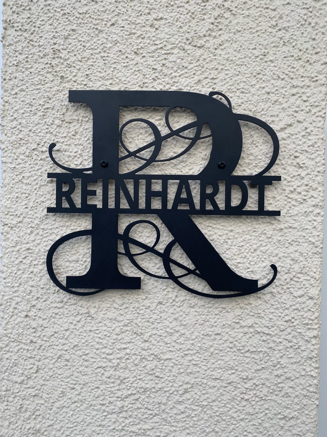 Customer photo review of Großes Namens-Monogramm (personalisierbar)