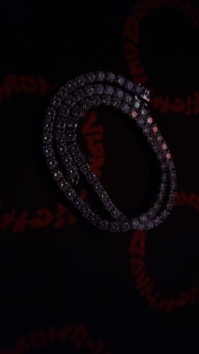 Customer photo review of Moissanite Tennis Chain 14K Gold (ALL SIZES)