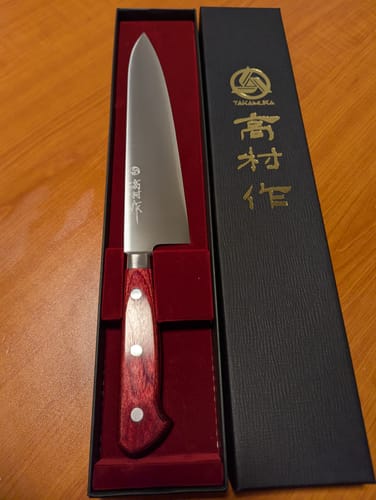 Customer photo review of Takamura R2 Gyutou 210mm (8.2")